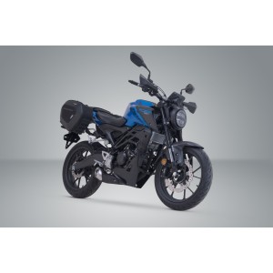 Set de alforjas PRO BLAZE H Negro. Honda CB125R (17-).