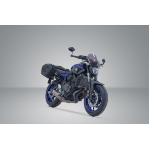 Juego de alforjas PRO BLAZE Negro. Yamaha MT-07/Moto Cage/Tracer.