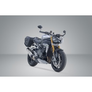 Set de alforjas PRO BLAZE H Negro. Triumph Speed Triple 1200 RR/RS/RX  (21-).