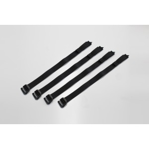 Juego de correas para SysBag Negro. 4 correas de fijación.