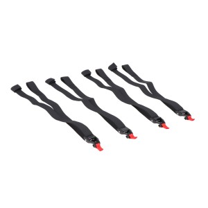 Juego de correas 4 x. Para bolsa trasera PRO. Ganchos en un lado