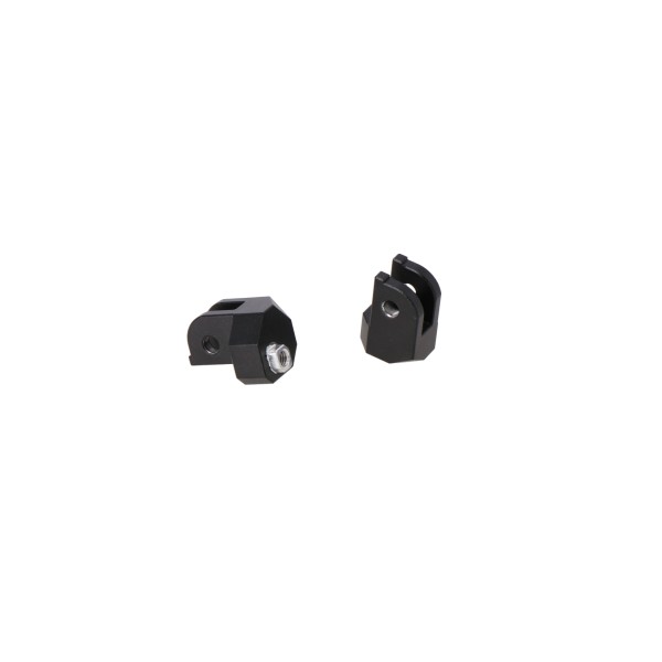 Kit de fijación para reposapiés ION Negro. Honda XL650V / XL700V, Moto Mori. X-Cape.