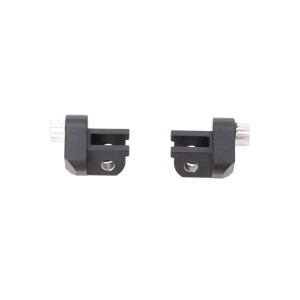 Kit de fijación para reposapiés EVO Negro. Modelos Honda / Suzuki / KTM.