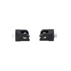 Kit de fijación para reposapiés EVO Negro. Modelos Honda / BMW / Triumph / Voge.