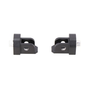 Kit de fijación para reposapiés EVO Negro. Honda NT1100 (21-), XL750 (22-).