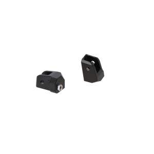 Kit de fijación para reposapiés ION Negro. BMW R 1200 GS, R 1250 GS, R 1300 GS.