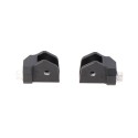 Kit de fijación para reposapiés EVO Negro. BMW R1100GS R1150GS/Adv. R1200GS (93-12).
