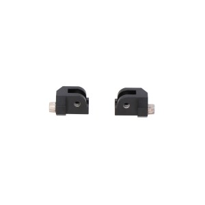 Kit de fijación para reposapiés EVO Negro. BMW R 12 G/S (25-).