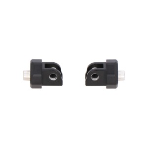 Kit de fijación para reposapiés EVO Negro. CFMoto 800MT-X (24-).