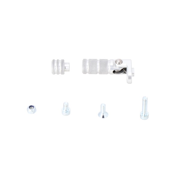 Puntera para palanca de cambios Plata moteado. Incl. extensión.