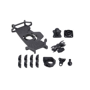 Kit de fijación univ. GPS T-Lock Smartphone grande Incl. brazo 2". Para manillar/fijación espejo