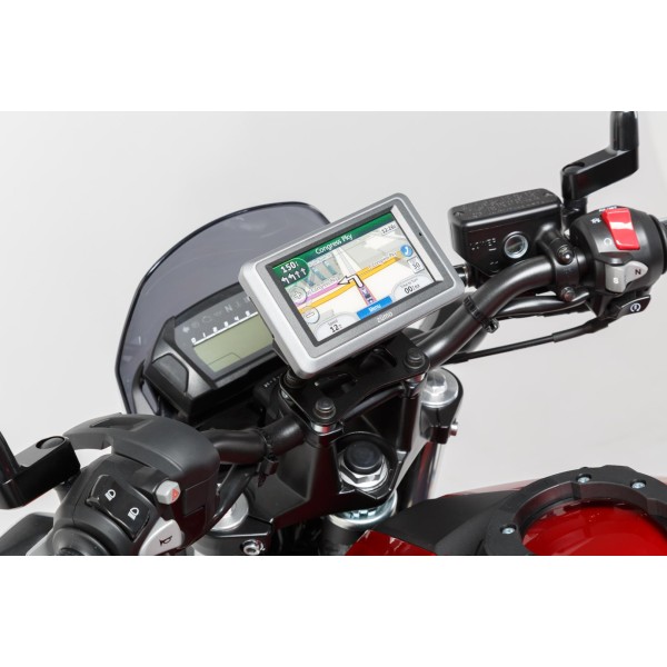 Soporte GPS para manillar Negro. Modelos BMW / Honda / Suzuki.