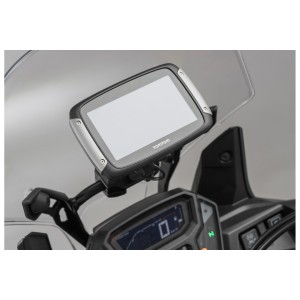 Soporte de GPS QUICK-LOCK para barra cruzada Negro. Amortiguador.
