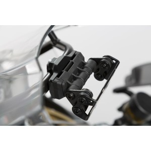 Soporte de GPS QUICK-LOCK Negro. Amortiguador. Barra-Ø 13 mm + 16 mm.