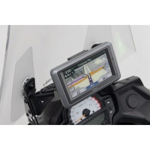 Soporte GPS para salpicadero Negro. Kawasaki Versys 650 (14-21).