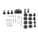 Placa adaptadora para el portaequipaje ALU-RACK Para Givi/Kappa Monokey. Negro.