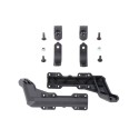 Kit de montaje para protectores de manos Negro. Para manillar 22 mm. Fijación de 1 punto.
