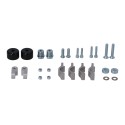 Kit de fijación de protectores de manos Negro. Moto Guzzi V85 TT / Travel (19-23).