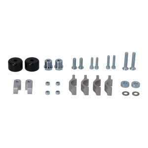 Kit de fijación de protectores de manos Negro. Moto Guzzi V85 TT / Travel (19-23).