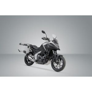 Sistema de maletas TRAX ADV Plateado. 45/45 l. Honda NC750X/XD (20-).