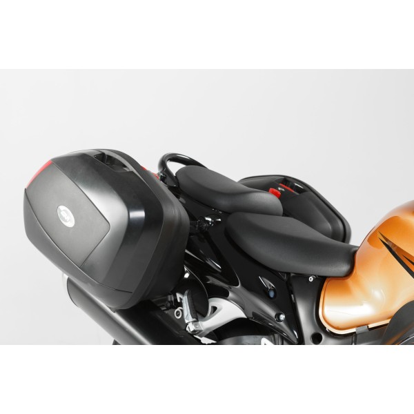QUICK-LOCK EVO Soporte lateral siluetado Negro. Suzuki GSX 1300 R Hayabusa (08-20).