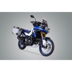 Sistema de maletas TRAX ADV Plata. 45/37 L. Suzuki V-Strom 1050DE (21-).