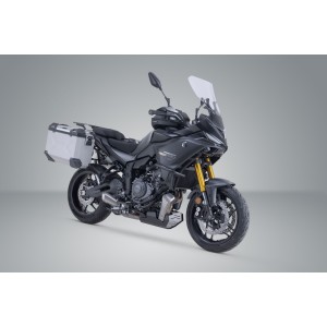 Sistema de maletas TRAX ADV Plateado. 37/37 l. Yamaha Tracer 7 / GT (25-).