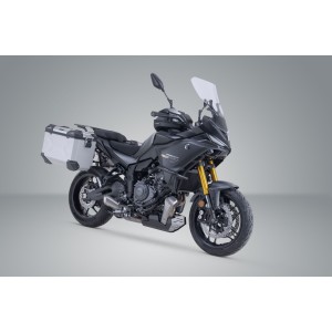 Sistema de maletas TRAX ADV Plateado. 45/45 l. Yamaha Tracer 7 / GT (25-).