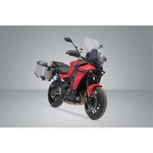 Sistema de maletas TRAX ADV Plateado. 37/37 l. Modelos Yamaha Tracer 9 (20-).