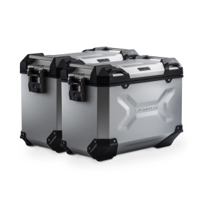 Sistema de maletas TRAX ADV Plateado. 45/45 l. Modelos Yamaha Tracer 9 (20-).