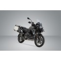Sistema de maletas TRAX ADV + Akrapovic Plateado. 45/37 l. BMW R 1250 GS/Adv/Rallye (18-).