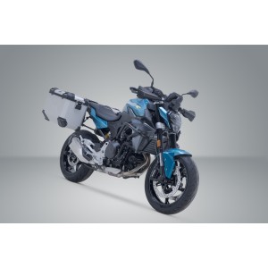 Sistema de maletas de aluminio TRAX ADV plateado. 45/45 l. BMW F 900 R / XR (24-).