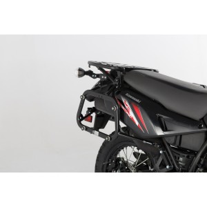 Soportes laterales EVO Negro. Reinforced. Kawasaki KLR650 (08-18).