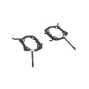 Soporte lateral PRO Negro. Kawasaki KLR 650 (22-).