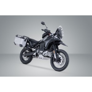 Sistema de maletas TRAX ADV Plateado. 45/37 l. CFMoto 800MT-X (24-).