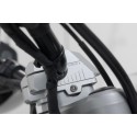 Acercador de manillar variable para Ø22 H-25mm. Colocación 5/10/15/20/25/30 mm. Plateado.