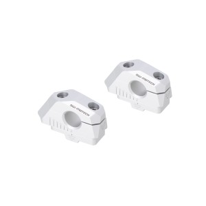 Acercador de manillar var. Ø 22 con desplazamiento Plateado. BMW F 750 GS (17-) / F 800 GS (23-).