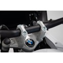 Elevador de manillar h-40 mm. Plateado. R1200GS (12-18), R1250GS (18-).