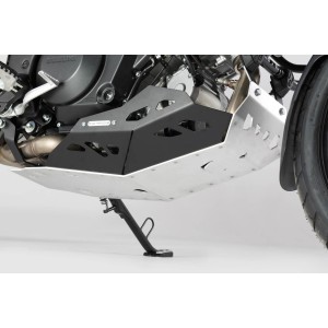 Protector de motor Negro/Plateado. Para V-Strom 1000 con crashbar.