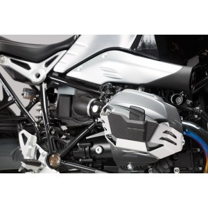 Protección de cilindro Plateado. BMW R1200 R / GS / Adv, R nineT.