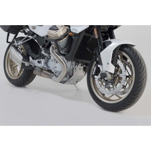 Protector de motor Plateado. Moto Guzzi V100 Mandello/S.