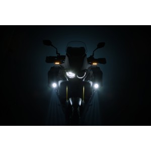 Kit de luces de carretera EVO Negro. BMW R1200GS (08-12).