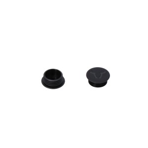 Tapones chasis protecciones laterales de motor Negros. Por par.