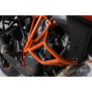 Protecciones laterales de motor Naranja. KTM 1290 Super Duke R / GT.