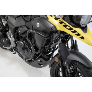 Protecciones laterales de motor Negro. Suzuki V-Strom 250 (18-21).