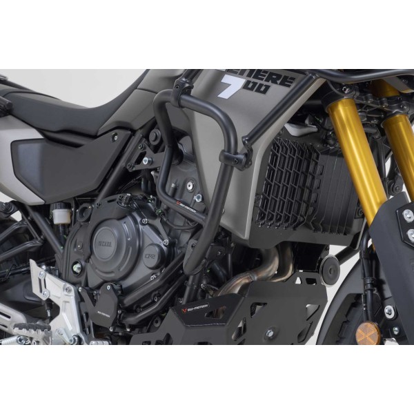Protecciones laterales de motor Negro. Yamaha Ténéré 700 (24-).
