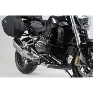 Protecciones laterales de motor Negro. BMW R1200R / R1200RS (14-18).