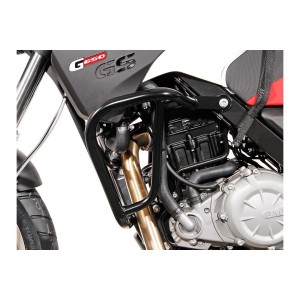 Protecciones laterales de motor Negro. BMW G 650 GS (11-15).