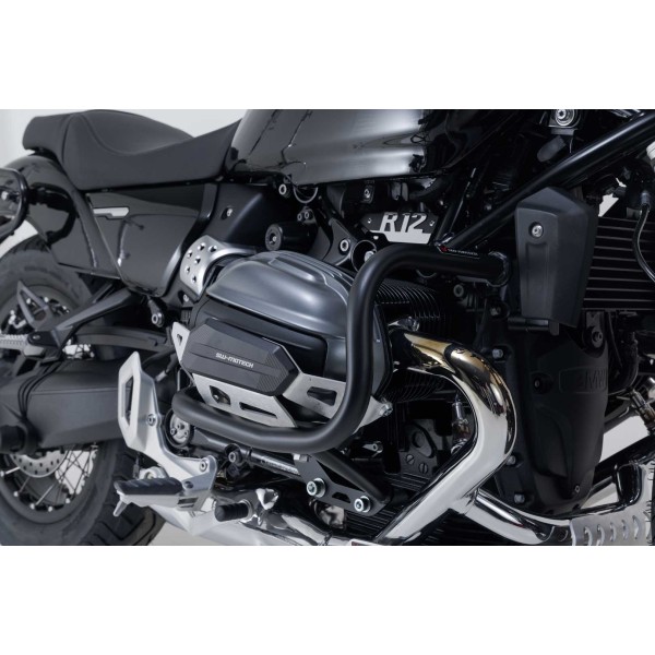 Protecciones laterales de motor Negro. BMW R12 / G/S, R12 nineT.