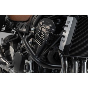 Protecciones laterales de motor Negro. Kawasaki Z900RS/ SE / Cafe (17-).
